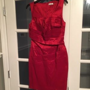 Calvin Klein red dress